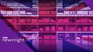 Brexit stockpiling UK warehouses already full  BBC Newsnight [upl. by Annirak]