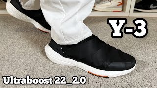 Y3 Ultraboost 22 20 Reviewamp On foot [upl. by Lleret587]