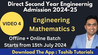 Direct Second Year Degree Offline Batch M3  Toshib Tutorials [upl. by Tshombe]