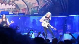 Janick Gers going crazy during Iron Maidens Iron Maiden Glasgow 26623 [upl. by Odlanyer]