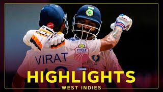 Highlights  West Indies v India  Kohli Hits Hundred  2nd Cycle Pure Agarbathi Test Day 2 [upl. by Enorel118]