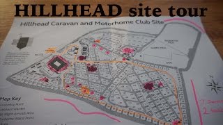 Hillhead caravan site TOUR  site map [upl. by Call]