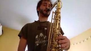 Saxophone Doodle tonguing fastest tonguing on saxophone EVER [upl. by Enymzaj71]