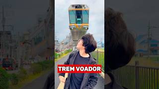 Como ENTRAR no trem VOADOR do Japão shorts [upl. by Lehcer]