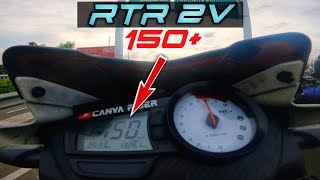 BD And India Record  Top Speed 150  Apache RTR 160 2v  Canva Rider [upl. by Ahsimrac]