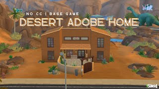 Desert Adobe Home︱The Sims 4 Base Game︱Stop Motion Build [upl. by Salangia]