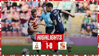 Match Highlights Bradford City vs Swindon Town [upl. by Ativla]