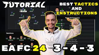 EA FC 24  OVERPOWERED FORMATION 343 TUTORIAL BEST TACTICS amp INSTRUCTIONS HOW TO PLAY 343 [upl. by Yelrak]