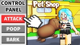 I used Roblox ADMIN to make a PET STORE and I controlled the pets [upl. by Alisen]