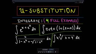 ❖ USubstitution  More Complicated Examples ❖ [upl. by Annaoj]