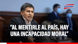 🔴🔵Congresista Quito arremete contra Dina Boluarte quotEsperemos que el Congreso no la siga blindandoquot [upl. by Ellita]