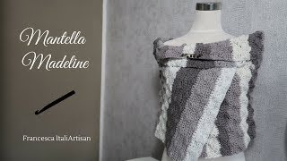 Mantella Madeline Stola corta  VideoTutorial Uncinetto  Crochet Stole [upl. by Hseham746]