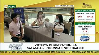 Voters registration sa SM malls inilunsad ng COMELEC [upl. by Guadalupe]