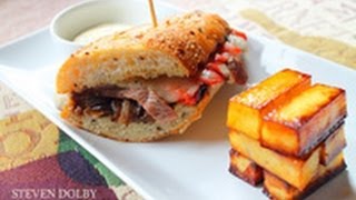 Cheese Steak Sandwich recipe [upl. by Aynosal]