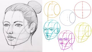 Learn the Loomis Method and draw the head from a 34 perspective part 2 Exercise 2 [upl. by Malloy561]