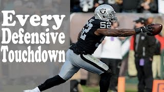 Every Defensive Touchdown  NFL 201617 [upl. by Googins]