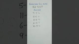 Math Puzzle। Reasoning Testshortsshortsfeedyoutubeshortsytshortstrendingviralshorts [upl. by Aceber919]