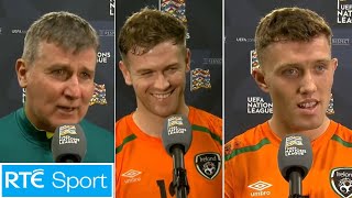 Ireland postUkraine reaction  Nathan Collins Stephen Kenny Dara OShea and Darragh Lenihan [upl. by Nospmis]