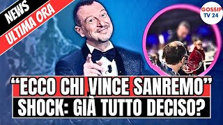 🔴 SANREMO 2024 quotECCO CHI VINCEquot CE GIÀ IL NOME DEL VINCITORE SCOPPIA LO SCANDALO SUI SOCIAL [upl. by Guyer921]