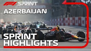 F1 Sprint Highlights  2023 Azerbaijan Grand Prix [upl. by Dorree]