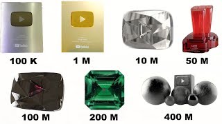 Tipos de Placas do YouTube Explorados Do Prata ao Diamante [upl. by Gillead]