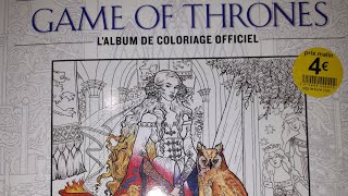 Présentation livre de coloriage Game of Thrones [upl. by Llemaj362]