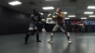 40 Year Old Heavyweight Training For MMA Fight  After Class Sparring  Day 1  David and Vernon [upl. by Nroht]