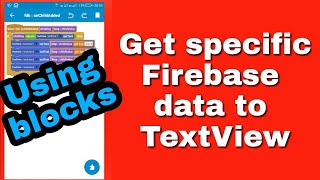 Get specific data from firebase to a TextView [upl. by Aronoh]