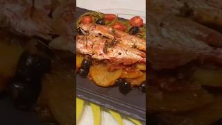 Tuto  comment préparer le rouget barbet à la provençale ❤️😮😝 viralvideo food cuisiner ytbshorts [upl. by Henrietta]