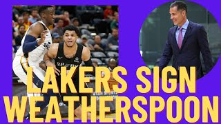 Lakers Sign Quinndary Weatherspoon [upl. by Ahsimaj971]