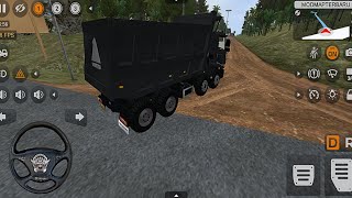 Tata new heavy road truck driving  mod bussid  new map  Bus simulator indonesia [upl. by Cattan808]