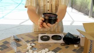 Unboxing amp Test HD Wide Angle Converter Lens [upl. by Anoynek]