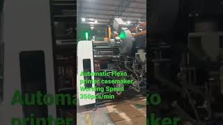 corrugados boxmaker flexoprinter casemaker máquina de cartón картонажная машина [upl. by Rovelli]