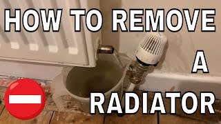 How to remove a radiator for decorating  Removing a central heating rad [upl. by Arabeila]