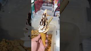 Chocolate Wispy Cone 🍦 mstayyab icecream trending viralvideo streetfood foodie shorts [upl. by Laumas203]