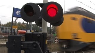 Fast train at station Bilthoven [upl. by Ranie5]