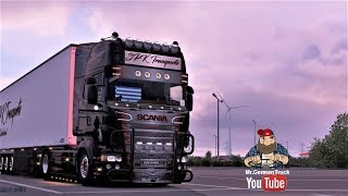 ETS2 v128 Scania Sarantos Hurricane Addon for Scania RJL [upl. by Hogarth]