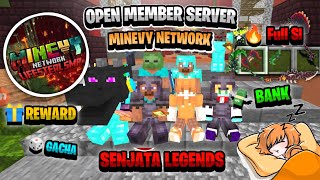 Open Member Server MCPEJAVA Versi 121 Survival Murni MINEVY NETWORK  ADA SENJATA LEGENDS [upl. by Mcgean]