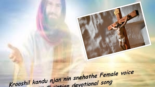 Krushil kandu njan nin snehathe Female voice 4K Christian devotional song [upl. by Somerset977]