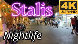 Stalis Crete Walking Tour at Night [upl. by Jaunita743]