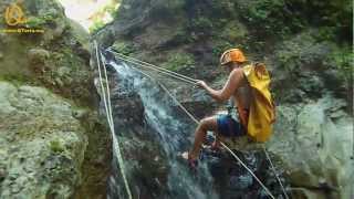 Canyoning Snapling in Black Gorge  Israel Polya amp Lena [upl. by Doughman]