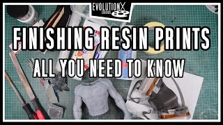 Post processing resin prints Remove support marks holes gaps recrate texture and glueing [upl. by Ttihw]