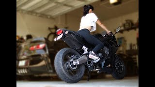 Honda CBR 650F Two Brothers Tarmac Exhaust Install [upl. by Aile]