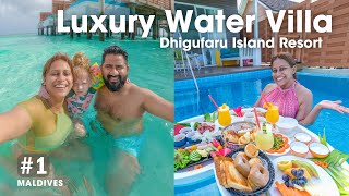 Maldives Luxury Resort Tour  Pool Water Villa  Dhigufaru Island Resort [upl. by Naerol]