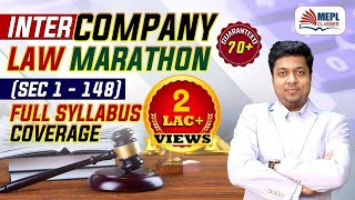 INTER COMPANY LAW Marathon  Sec 1 To 148  For NovDec 22  MEPL Mohit Agarwal [upl. by Adnilasor]