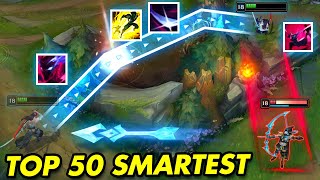 TOP 50 SMARTEST LEAGUE OF LEGENDS CLIPS OF 2023 [upl. by Inaoj92]