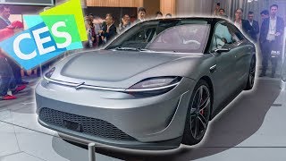 Dope Tech of CES 2020 Sony Made a Car [upl. by Neeruam47]