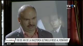 Omagiu adus Regelui Mihai la o sută de ani de la nașterea Majestății Sale știrile TVR  2021 [upl. by Adnowat]