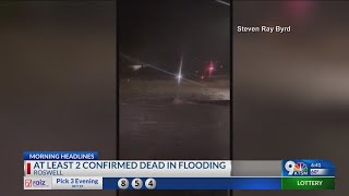 At least two confirmed dead in Roswell flooding [upl. by Teodoro]