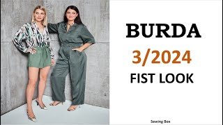 Burda Style 32024 First Look  Burda Mart 2024 [upl. by Leff687]